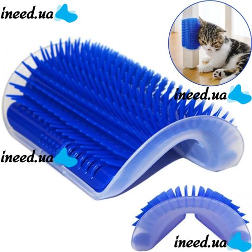 Массажная щетка-чесалка для кошек Hagen Catit Self Groomer для груминга Угловая щетка чесалка для котов и собак Игрушка для животных для самогруминга