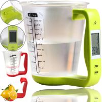 Электронная мерная чаша весы Digital Scale with Measuring Cup SP-001 600мл, Кухонный мерный стакан с весами и встроенным термометром SP001 для дома