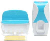 Automatic Toothpaste Dispenser Rong Shuai 300 H0 stand with Holder for 5 toothbrushes, plastic wall dispenser, bathroom kit
