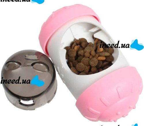 Интерактивная кормушка дозатор Pet Leakng Toy LY-732 для медленного питания собак и кошек, игрушка диспенсер AND с отверстием для корма для животных