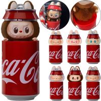 Детская плюшевая игрушка The Monsters Labubu Coca Cola 15 см, Мягкая коллекционная фигурка сюрприз Лабубу в банке Кока кола для детей