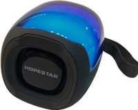 Беспроводная колонка со светомузыкой Hopestar P50 mini Black портативная Bluetooth мини акустика с RGB подсветкой USB AUX для Android IOS Черная