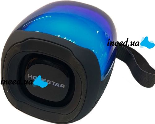 Беспроводная колонка со светомузыкой Hopestar P50 mini Black портативная Bluetooth мини акустика с RGB подсветкой USB AUX для Android IOS Черная