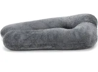 Ортопедическая подушка для беременных Momcozy Pregnancy Pillow PP101 80x120 см U-образная подкова для сна и отдыха с поддержкой спины и живота Серая