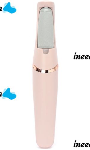 Electric Foot File Flawless Pedi Pedicure and Heel Device, Rechargeable Electric Foot Pumice Stone with 2 Nozzles and USB 3W