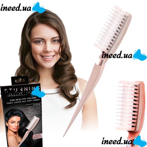 Plastic Hair Volume Comb Stunning Volume Styler-035OZ Women's Hair Brush, Hair Styling Comb Pink