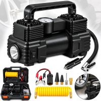Автомобильный двухцилиндровый компрессор Halfsun SCK619 с набором инструмента для подкачки шин 150 PSI воздушный насос от клемм прикуривателя XL-1025