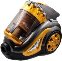 Контейнерний пилосос для сухого прибирання Domotec MS-4408 Turbo Brush на 4 л 3600W колбовий без мішка з регулятором потужності турбощіткою Жовтий