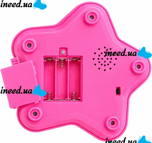 Детский микрофон Kid Star Microphone 5352A на регулируемой стойке с подсветкой, караоке со звуковыми эффектами и МР3 для детей от 3-х лет Розовое