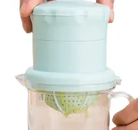 Ручная мини-соковыжималка Juicer XL-295 чашкой для фруктов, Универсальная соковыжималка фрешер для ягод с емкостью для сока XL 295