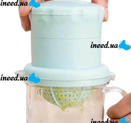 Ручная мини-соковыжималка Juicer XL-295 чашкой для фруктов, Универсальная соковыжималка фрешер для ягод с емкостью для сока XL 295