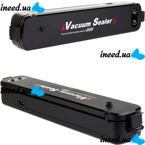 Вакуумный упаковщик пакетов New Vacuum Sealer LP-11 автоматический вакууматор, аппарат вакуумайзер для упаковки и хранения еды, продуктов Черный