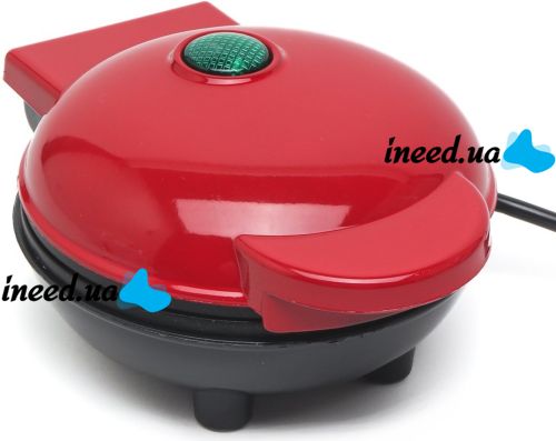 Электрическая мини-вафельница Mini Maker Waffle MAG-686 10.5 см вафельница для венских и бельгийских вафель XL-287 с антипригарным покрытием 350W Красная