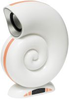 Настольная смарт лампа Улитка ночник Conch Music Lamp L-39 беспроводная аккумуляторная световая колонка с RGB подсветкой будильником и часами Bluetooth