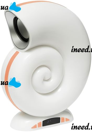 Настольная смарт лампа Улитка ночник Conch Music Lamp L-39 беспроводная аккумуляторная световая колонка с RGB подсветкой будильником и часами Bluetooth