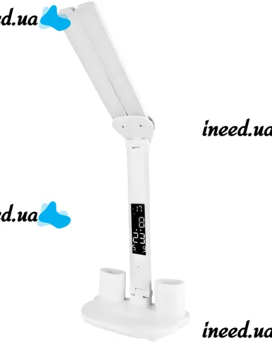 Настольная складная сенсорная лампа Luna ALT-807W светодиодный раскладной LED светильник с двумя источниками света, дисплеем и подставками HT-01