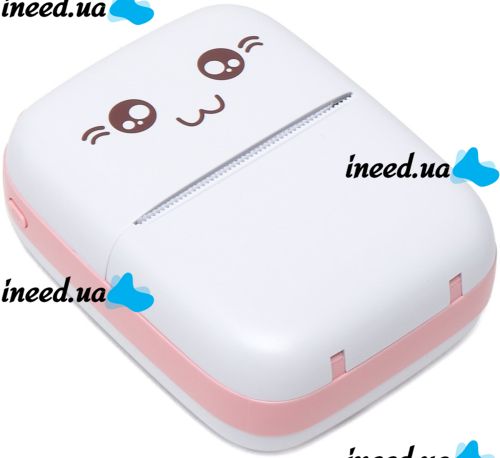 Мини термопринтер Jetix Mini Printer портативный карманный детский принтер для смартфона с Bluetooth для печати без чернил от 3 лет Android IOS