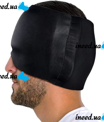 Маска для горячей и холодной терапии Eye Pad восстанавливающая гелевая шапочка от головной боли и мигрени с охлаждающим и согревающим эффектом