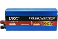 Преобразователь с чистой синусоидой UKC AC/DC 12v-220V 600W автомобильный инвертор напряжения тока 12В 220В 600 Вт аккумулятор от прикуривателя
