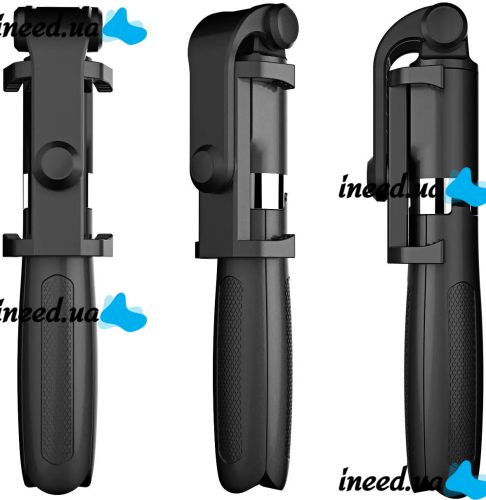 Селфи палка штатив Selfie Stick L01 70 см телескопический трипод для селфи, монопод тренога с держателем для телефона с пультом Bluetooth L-01