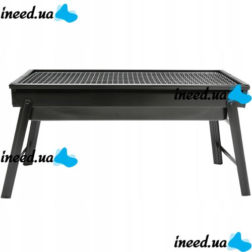 Складной BBQ гриль 60 см Mensory Babale Portable Barbecue Grill TL-603 портативный угольный, дровяной мангал, переносной барбекю с сеткой, 60см