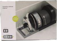 Расширяемый держатель для хранения крышек Dish Rack кухонный выдвижной органайзер для посуды, раздвижная сушилка подставка для кастрюль на кухню