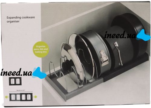 Расширяемый держатель для хранения крышек Dish Rack кухонный выдвижной органайзер для посуды, раздвижная сушилка подставка для кастрюль на кухню