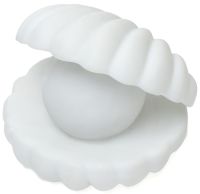 Table night light Shell Perl Light children's LED LED lamp in the form of a shell with a pearl, night lamp with batteries 10x9x9.5 cm