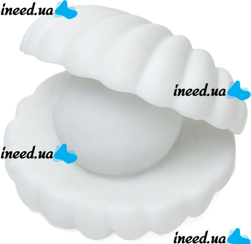 Table night light Shell Perl Light children's LED LED lamp in the form of a shell with a pearl, night lamp with batteries 10x9x9.5 cm