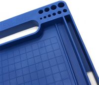 Переносной лоток для хранения инструментов Flexmat силиконовый ящик органайзер с гибким изгибом для защиты поверхности от царапин и вмятин Синий