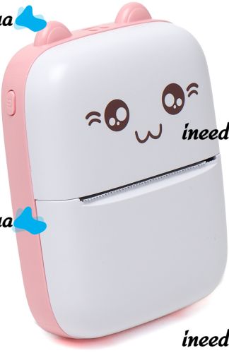 Мини термопринтер Jetix Mini Printer портативный карманный детский принтер для смартфона с Bluetooth для печати без чернил от 3 лет Android IOS
