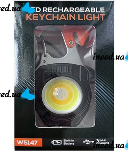 Светодиодный фонарик брелок для ключей с поджигом Keychain Light W5147 ручной мультитул, мини светильник с прикуривателем, отверткой и карабином USB