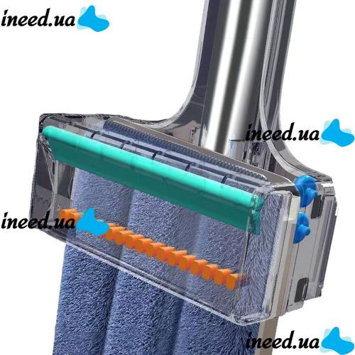 Швабра с самоотжимом Spin Mop 360 микрофибра, с вертикальным отжимом и насадками для быстрой уборки пола