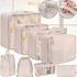 Bagail XL-940 Travel Organizer Bags Set 8 Pieces for Clothes Storage Travel storage bag Cases for Underwear and Shoes for travel Beige